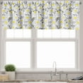 thumbnail image 3 of Ambesonne Yellow Valance & Curtain, Bees Chamomile Meadow, 55"x45", Grey Yellow White, 3 of 7