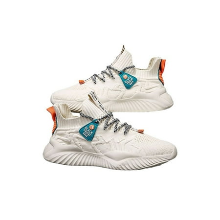 

Ritualay Mens Running Shoes Breathable Sneakers Sport Athletic Shoe Fashion Non-Slip Trainers Hiking Walking Fitness Workout Beige 8