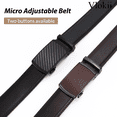 thumbnail image 3 of Vlokii 2pcs Men's Leather Belt Automatic Ratchet Buckle Slide Belt for Dress Casual belt, 3 of 6