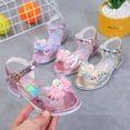 thumbnail image 2 of Sandalias de dibujos animados de Disney para niñas, elsa, princesa, alas de Ángel, novedad de verano, zapatos de baile para estudiantes, 30 plantillas, 18,4 cm Gao Jinjia LED, 2 of 2