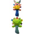 thumbnail image 1 of Sonajeros De Mano Infantiles 2pcs Peluche De Bebé De Mano Sonidos Decoración Juguete Educativo, 1 of 8