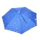 thumbnail image 2 of Paraguas plegable de 77 cm con protección solar, resistente al viento y montado en la cabeza (azul gota de lluvia), 2 of 9