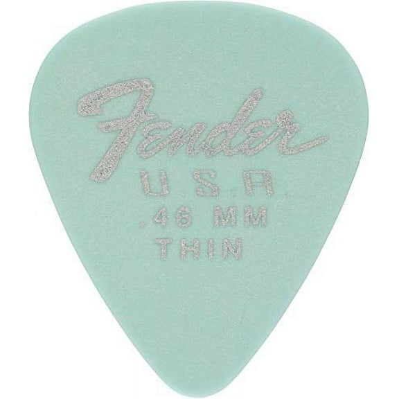 Fender Dura-Tone Delrin Guitar Picks, 351-Shape, 12-Pack - Daphne Blue - Thin