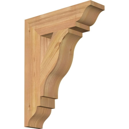 

Ekena Millwork 3 1/2 W x 14 D x 18 H Funston Traditional Smooth Bracket Western Red Cedar