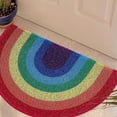 thumbnail image 2 of Tapis d'Entrée Arc-en-Ciel Cadeau de Pendaison de Crémaillère Cadeau Piège-Saleté Barrière Tapis de Porte (80x50 cm), 2 of 3