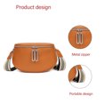 thumbnail image 3 of Bolso bandolera de cuero genuino para mujer/bolso tipo cartera/bolso de sillín de piel de vaca/bolso de pecho/bandolera de hombro, 3 of 5