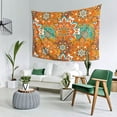thumbnail image 2 of YFYANG Orange Vintage Mandala Pattern Tapestry, Bedroom Dormitory Living Room Decoration Tapestrys Wall Hanging , 80 x 60 in, 2 of 8