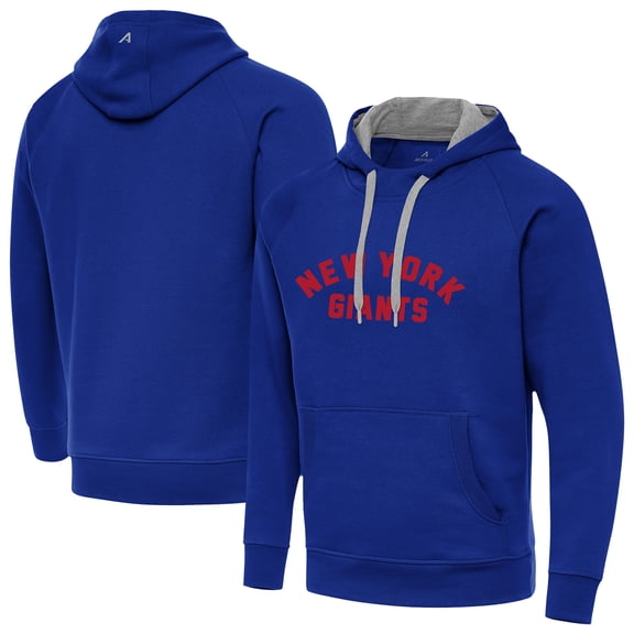 Men's Antigua  Royal New York Giants Victory Hoodie