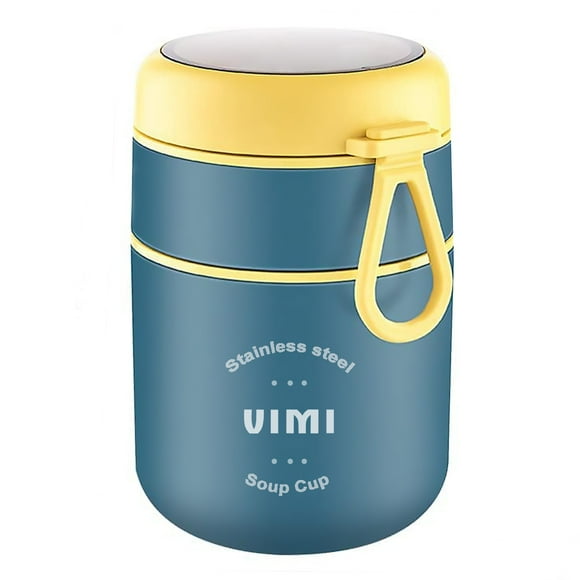 Lonchera Térmica De Acero Inoxidable VIMI 710ml Incluye Una Cuchara
