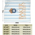 thumbnail image 3 of Baker University Fleece Blanket, Very Soft Microfiber Flannel Blanket for Couch Warm and Cozy for All Seasons, 3 of 6