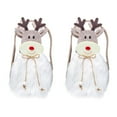 thumbnail image 1 of Bewildely Regalo de Navidad Bolsas de regalo Elementos de alce de Papá Noel Bolsas de almacenamiento para festivales resistentes a rasgaduras Bolso de Kits de decoración para fiestas Alce/2 uds. Bewildely HA068921-04, 1 of 6