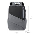 thumbnail image 2 of Mochila para computadora portátil, mochilas de viaje para computadoras portátiles de negocios con puerto de carga USB, gris, 2 of 6