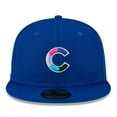 thumbnail image 2 of Men's New Era  Royal Chicago Cubs 2016 World Series Polar Lights 59FIFTY Fitted Hat, 2 of 5