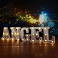 thumbnail image 3 of Luces LED de marquesina Qinwei con 26 letras iluminadas, ideal para iluminación nocturna, bodas, cumpleaños, fiestas navideñas, decoración de bares y hogares., 3 of 5