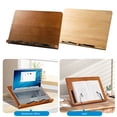 thumbnail image 3 of Wood Book Stands for Reading 6 Angles Adjustable Book Holder with Page Clip, 3 of 21