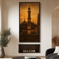 thumbnail image 3 of Large Framed Canvas Art for Living Room Wall Decor, Vintage Town Landscape Canvas Print for Bedroom Decoration - 60"x30" Black Framed, 3 of 6