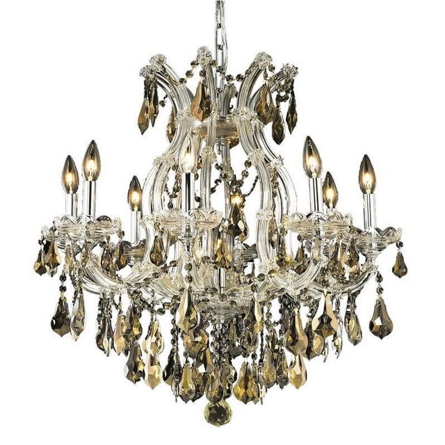 Elegant Lighting Maria Theresa 26" 9 Light Royal Crystal Chandelier