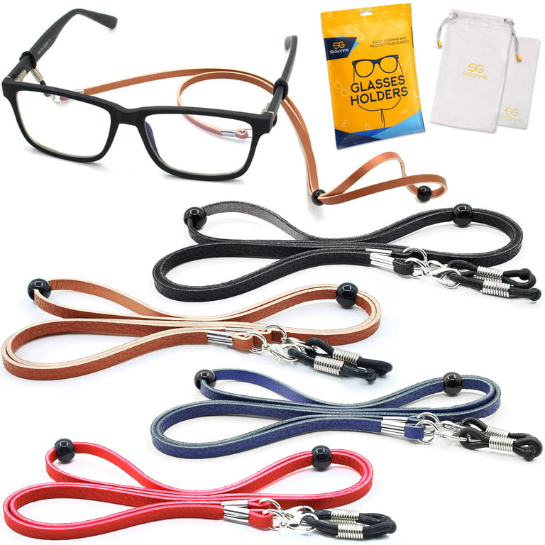 Adjustable Sunglasses Neck PU Cord Strap Eyeglass Glasses String Lanyard  Holder