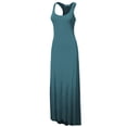 thumbnail image 2 of Doublju Women's Scoop Neck Racerback Tank Maxi Dress with Plus Size, 2 of 4