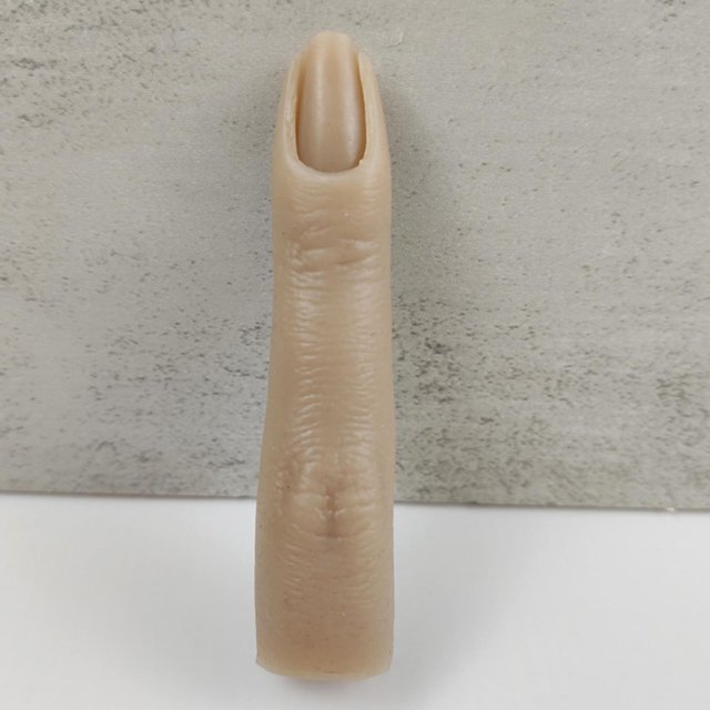 Nail Art Practice Finger Hand Fake Finger para Principiante Nail Art Tools Color oscuro Salvador Dali practicar dedo
