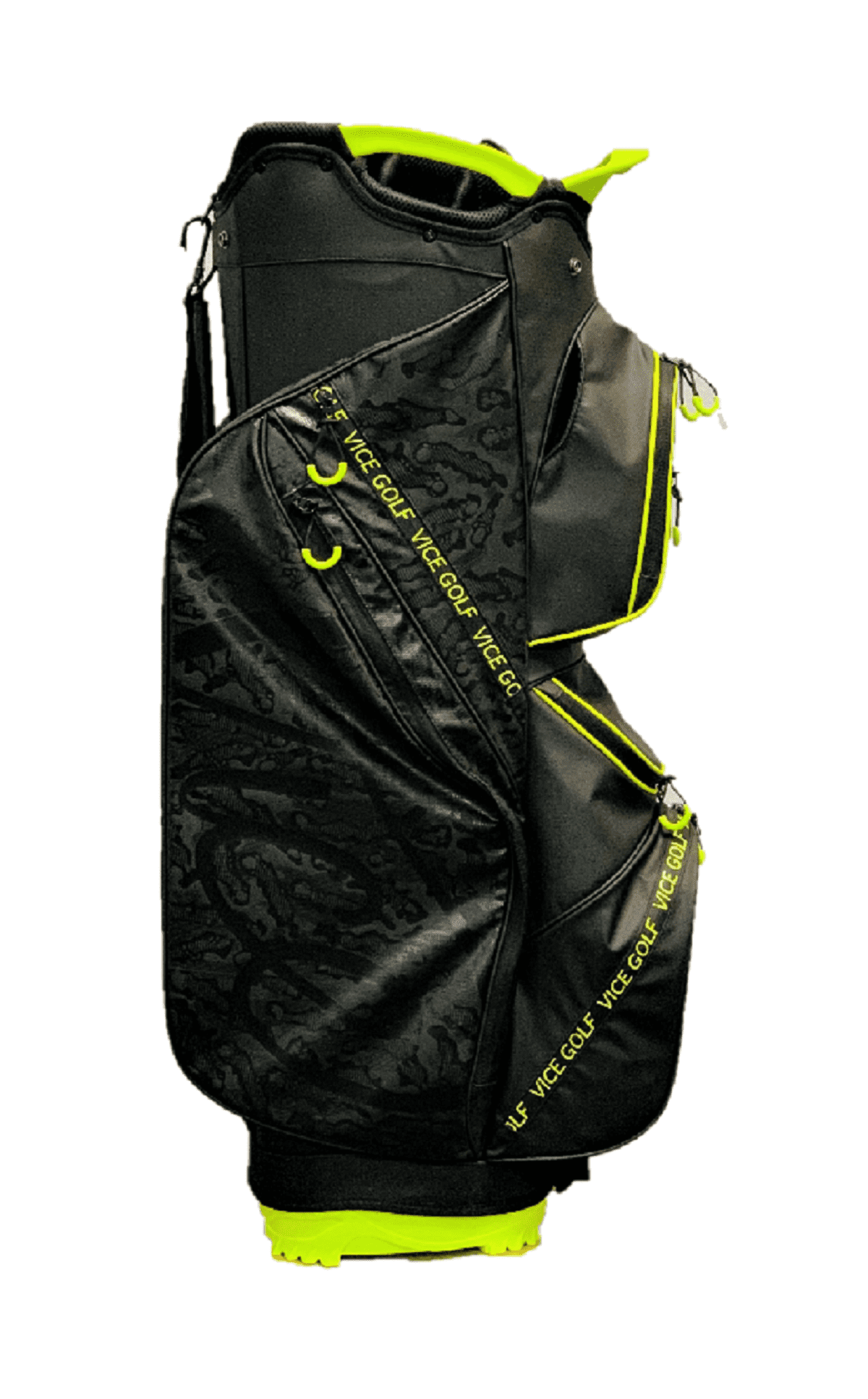 Vice Golf Cruiser Cart Golf Bag Black with Lime