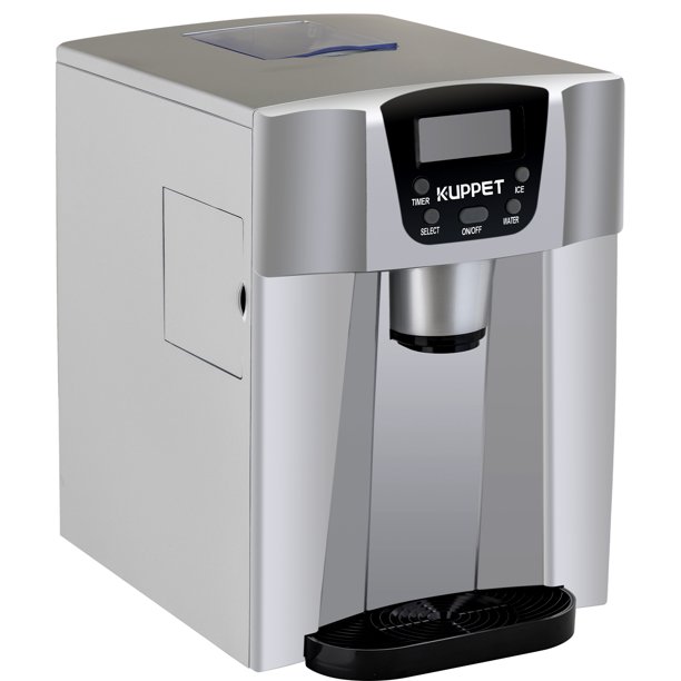KUPPET 2 in 1 Countertop Ice Maker Water Dispenser, Ready in 6min