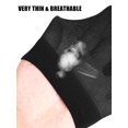 thumbnail image 2 of Luxtrada 10 Pairs Mens Sheer Ankle Quater Socks for Men Business/Casual Breathable Fresh Cool Soft Thin Sock (Black), 2 of 7