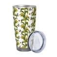 thumbnail image 2 of KLL Corn And Butterflies Print 40oz Stainless Steel Insulated Car Cup with Spillproof Lid - Keep Your Drink Hot or Cold on the Go-Straw Three-piece Set, 2 of 8