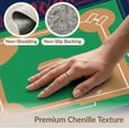 thumbnail image 6 of ODIKA 8'x10' Washable Area Rug Sport Diamond With Bold Numbered Bases And Ball Border Baseball Field Refined for Dining Room, Large Office, Lounge, Non-Slip Chair-Friendly Mat, 6 of 7