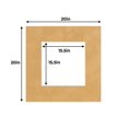 thumbnail image 2 of Thicket Suede Acid Free 20x20 Picture Frame Mats with White Core Bevel Cut for 16x16 Pictures -, 2 of 4