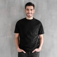 thumbnail image 2 of Gildan - Ultra Cotton Short Sleeve T-Shirt for men| Crew Neck, Classic Fit Tees | 100% Cotton Black Color 6 oz | Bulk Pack - 6, Size- 3XL, 2 of 4