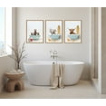 thumbnail image 3 of Kate and Laurel Sylvie Three Bear Cubs In Beach House Bath Framed Canvas Wall Art by Amy Peterson, 18x24 Natural, Cute Animal Bathtub Art for Wall, 3 of 7