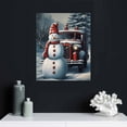 thumbnail image 4 of ONETECH Christmas Snowman Canvas Wall Art Paintings Winter Decor Gifts Without Frame, 4 of 4