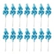 thumbnail image 2 of Advancent 14 piezas árbol de Navidad flor decoración boda ornamento multiusos artesanía diseño accesorio fiesta Kits de decoración para fiestas Azul claro Advancent HA068358-04, 2 of 6