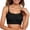 Black, variant on Women's Thin Seamless Vest Soft Support Large Chest Small Half Fixed Cup Breathable Bra Sports Bra Low Support Sports Brawls for Womens Compression Sports Bra Athletic Bras for Women