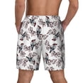 thumbnail image 2 of Lsque Mens Swim Trunks Bird Pattern - Bathing Suit Compression Liner - Beach Swim Shorts Swimwear - (S-3XL) - Stretch Quick Dry -Medium, 2 of 9
