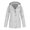 White, variant on Sentmoon Running Jacket Plus Size Hooded Neck Long Sleeve Womens Winter Coat Zipper Solid Color Windproof Waterproof Women's Clothing Fall and Winter Comfy for Climbing and Hiking