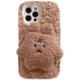 thumbnail image 1 of Funda para iPhone 13 Pro Max con muñeco de Dibujos Animados, Funda Suave y Esponjosa de Piel de Felpa Linda en 3D Compatible con la Funda para iPhone (iPhone 13 Pro Max, Anygry Little Brow, 1 of 5