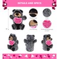 thumbnail image 2 of DolliBu Happy Mother's Day Black Bear Plush Hand Puppet - Cute Stuffed Animal Present With Pink Heart Message for Best Mommy, Grandma, Wife, Daughter - Cute Wild Life Plush Puppet Toy Gift - 9 Inches, 2 of 6