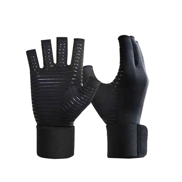 Guantes de Entrenamiento Qarigey 1 Par Portátiles Antideslizantes Negro METRO