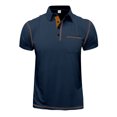 thumbnail image 3 of Men's Summer Leisure Culture Breathable Short Sleeved Shirt Top S, 3 of 4
