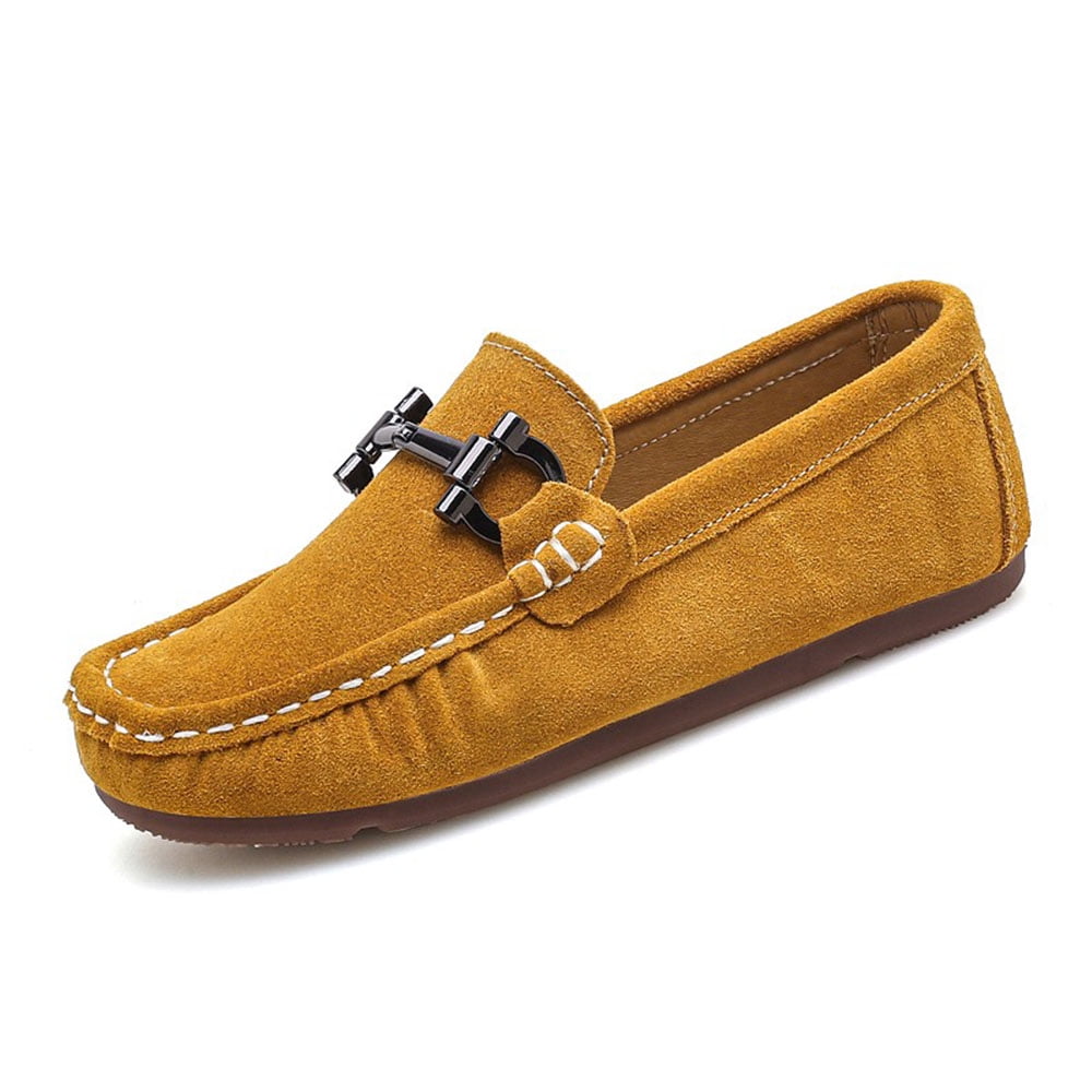 Eashi Boys Girls Dress Shoes SlipOn Loafers Flats Boat Moccasin for