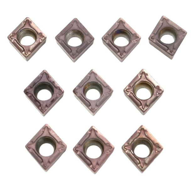 10 piezas TCMT110204 VP15TF Insertos de de diamante CNC para acabado y semiacabado de material acero 45 Acero, acero A3, acero inoxidable 201,304, etc. Gloria Inserto de fresa de torneado