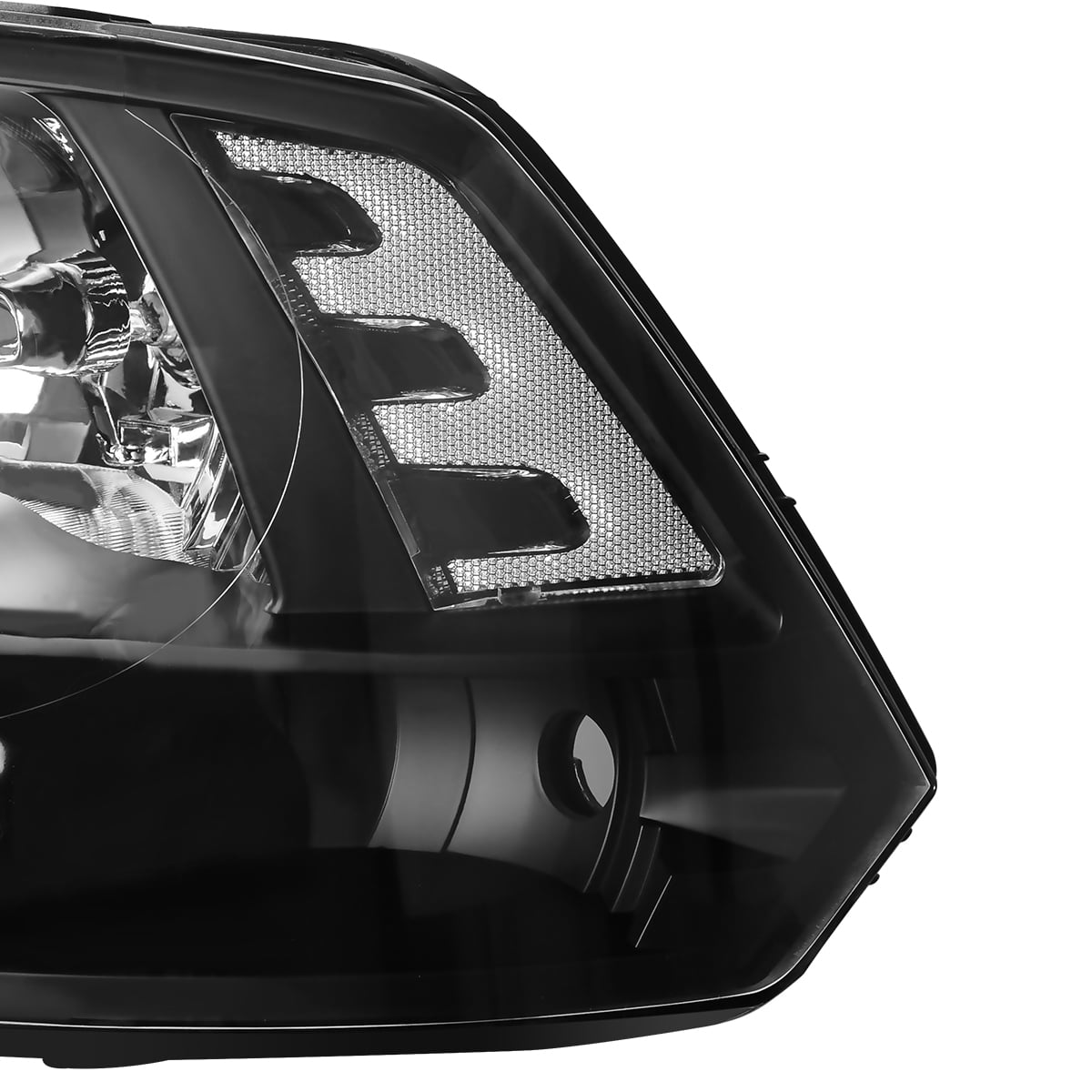 RVNI Quad Lamps For 09-18 Dodge Ram Factory Style Black Headlight Signal Replacement