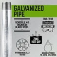 thumbnail image 2 of STZ Industries 1/8 in. MIP each X 1/8 in. D MIP Galvanized Steel 6 in. L Nipple, 2 of 6