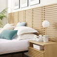 thumbnail image 7 of Modway Render Wall Mount King Headboard and Modern Nightstands in Oak, 7 of 7