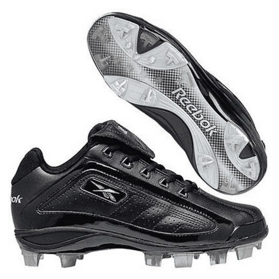 Reebok Womens Fastpitch Vintage MSL Low - Black/Black Size 10.5 M US