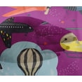 thumbnail image 5 of oneOone Viscose Chiffon Purple Fabric Airplane Nursery Kids Diy Clothing Quilting Fabric Print Fabric By Yard 42 Inch Wide, 5 of 6