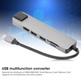 thumbnail image 3 of HUB externo extendido 6 en 1 USB 3.0 HDMI RJ45 Adaptador multipuerto de pantalla TypeC Gris, 3 of 8