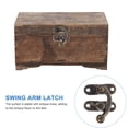 thumbnail image 5 of 40 Pcs Drawer Hasp Latch Cabinet Hooks Rustic Decor Latches Hardware Vintage Lock Clasp Swing Arm Tin Box Buckle Iron, 5 of 6